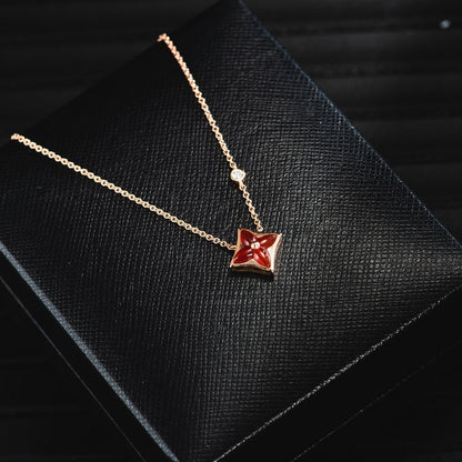 [Azure Tears]STAR NECKLACE ROSE GOLD 1 DIAMOND
