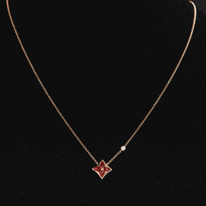 [Azure Tears]STAR NECKLACE ROSE GOLD 1 DIAMOND