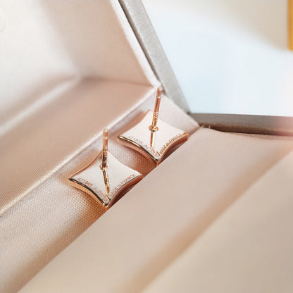 [Azure Tears]STAR MOP ROSE GOLD EARRINGS