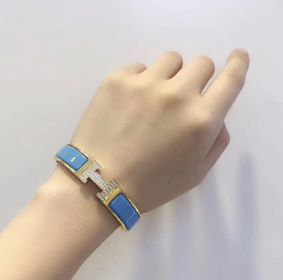 [Azure Tears]H CLOUD BLUE BRACELET GOLD DIAMOND