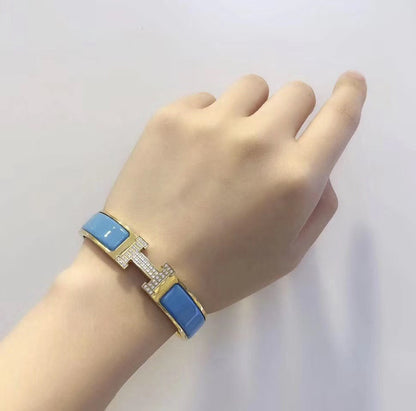 [Azure Tears]H CLOUD BLUE BRACELET GOLD DIAMOND