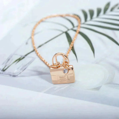 [Azure Tears]AMULETTE PEDANT ROSE GOLD NECKLACE