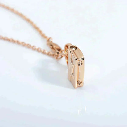 [Azure Tears]AMULETTE PEDANT ROSE GOLD NECKLACE