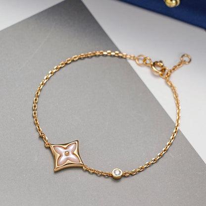 [Azure Tears]STAR 1 DIAMOND ROSE GOLD BRACELET