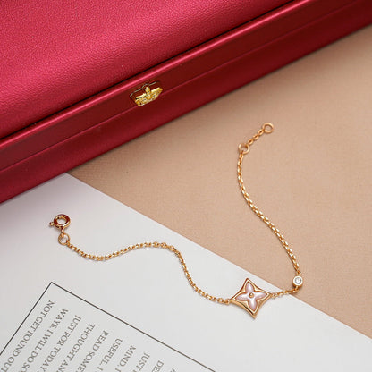 [Azure Tears]STAR 1 DIAMOND ROSE GOLD BRACELET