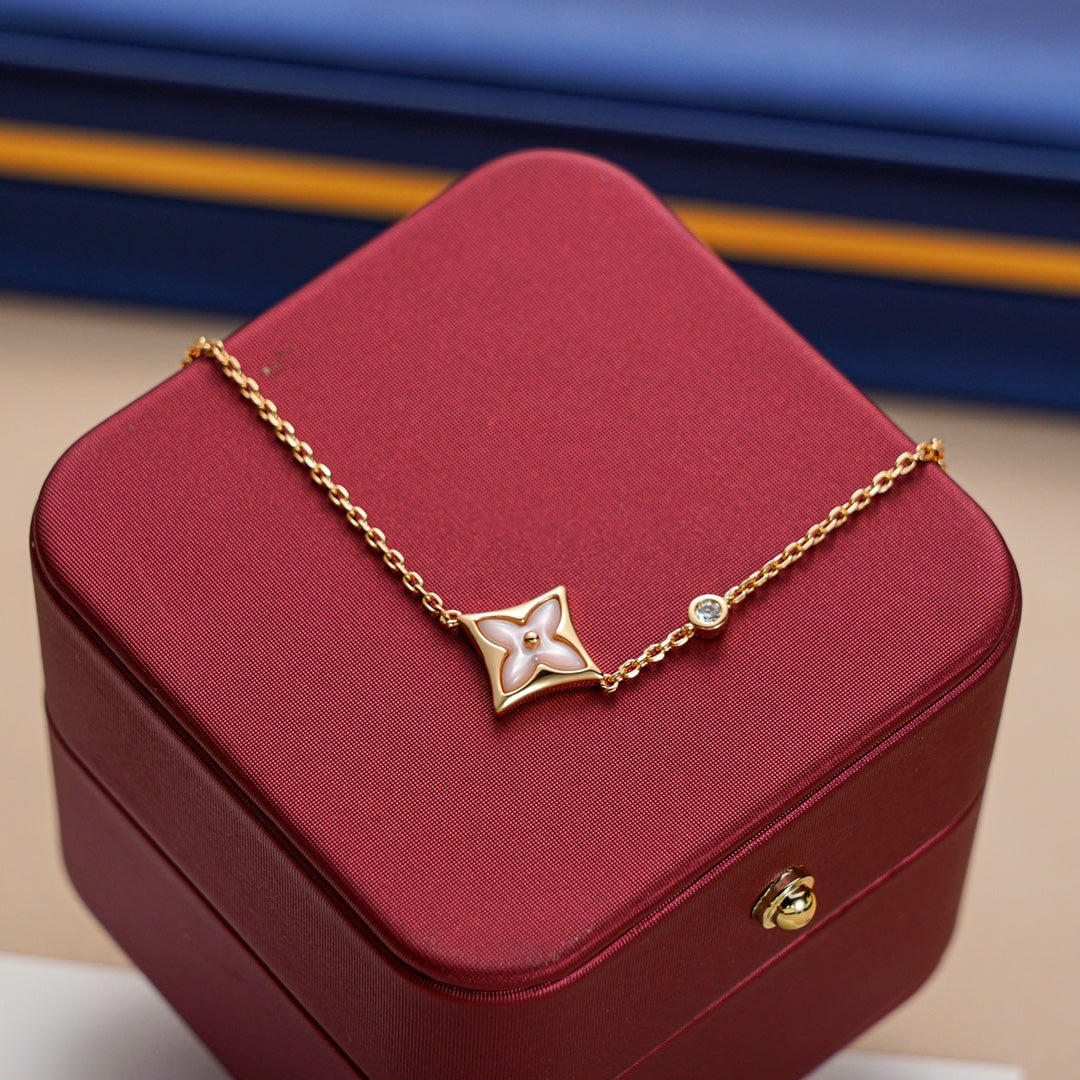 [Azure Tears]STAR 1 DIAMOND ROSE GOLD BRACELET