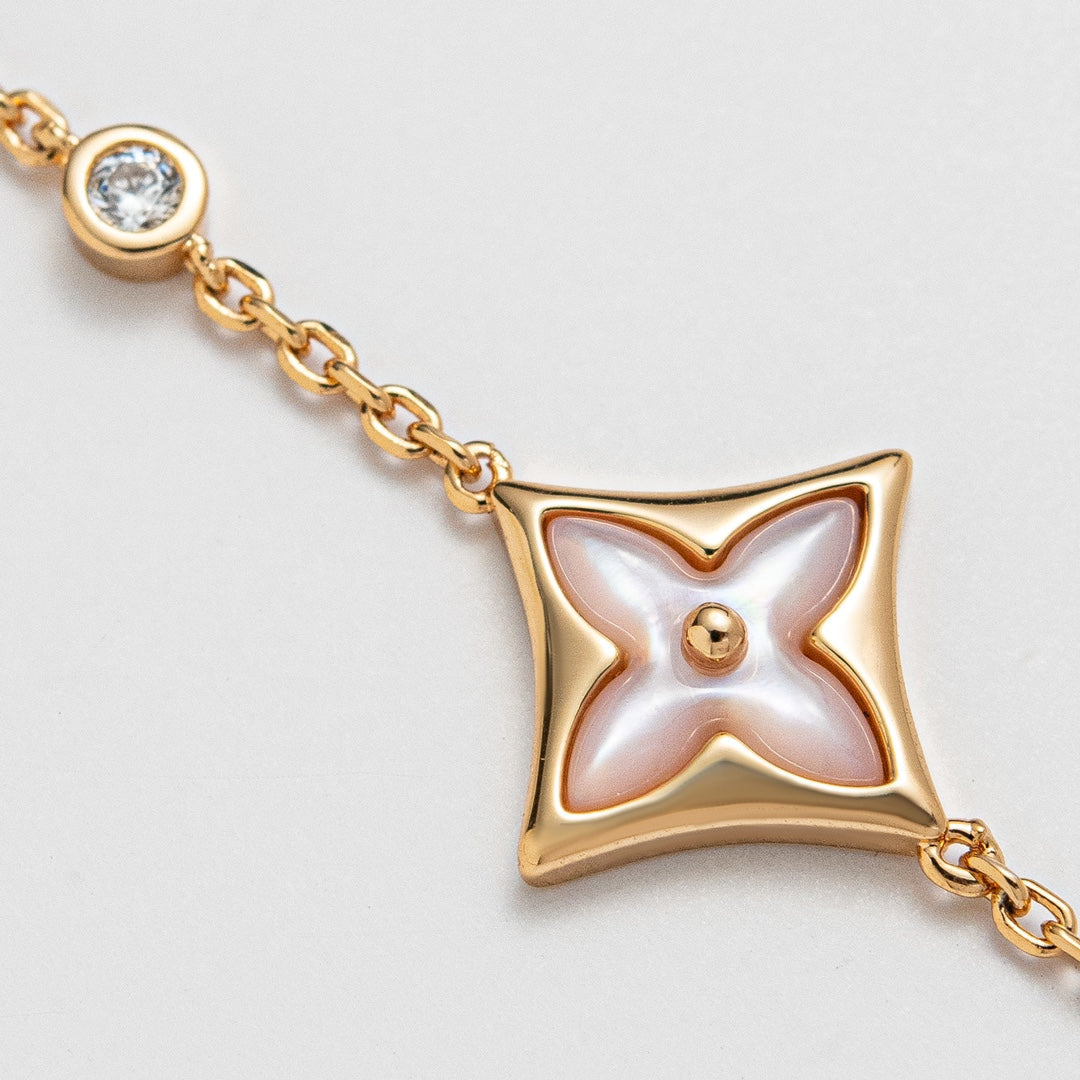 [Azure Tears]STAR 1 DIAMOND ROSE GOLD BRACELET