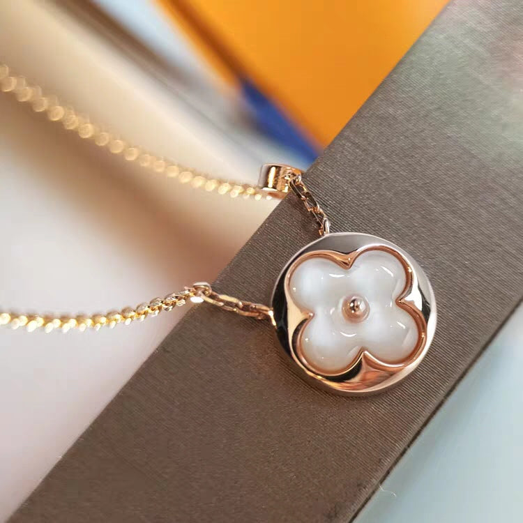 [Azure Tears]SUN MOP GOLD 1 DIAMOND NECKLACE