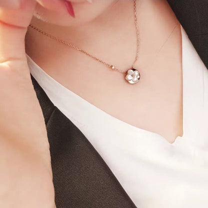[Azure Tears]SUN MOP GOLD 1 DIAMOND NECKLACE