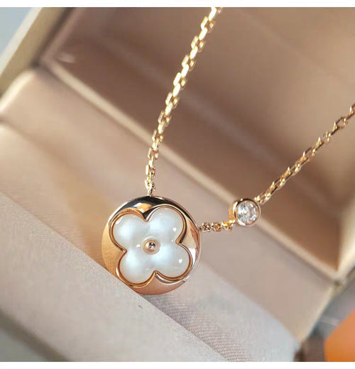 [Azure Tears]SUN MOP GOLD 1 DIAMOND NECKLACE