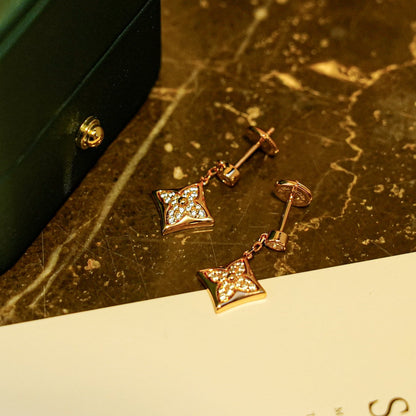 [Azure Tears]STAR DIAMONDS EARRINGS GOLD