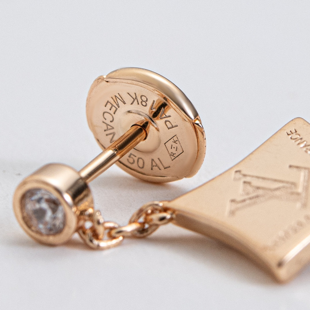 [Azure Tears]STAR DIAMONDS EARRINGS GOLD