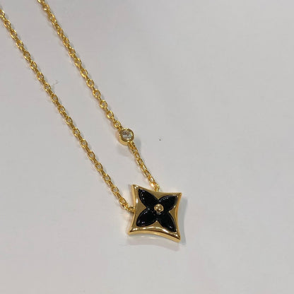 [Azure Tears]STAR BLACK MOP NECKLACE