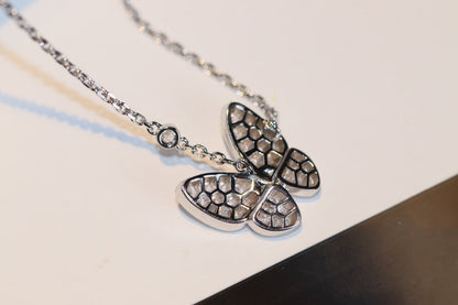 [Azure Tears]BUTTERFLY DIAMOND CHARM NECKLACE