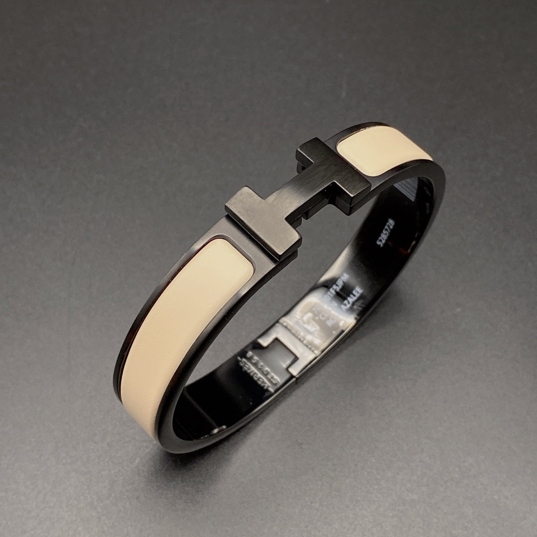 [Azure Tears]H BRACELET 12MM BLACK BEIGE CERAMIC