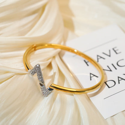 [Azure Tears]VOLTE UPSITE DOWN GOLD DIAMOND BRACELET
