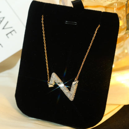 [Azure Tears]VOLT SILVER DIAMOND PEDANT NECKLACE