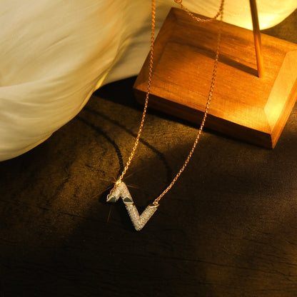 [Azure Tears]VOLT SILVER DIAMOND PEDANT NECKLACE