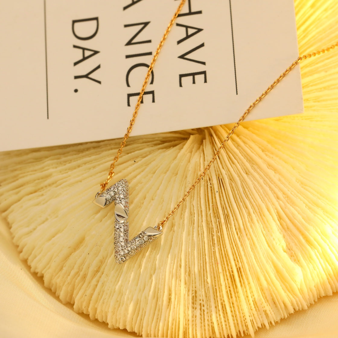 [Azure Tears]VOLT SILVER DIAMOND PEDANT NECKLACE