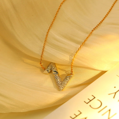 [Azure Tears]VOLT SILVER DIAMOND PEDANT NECKLACE