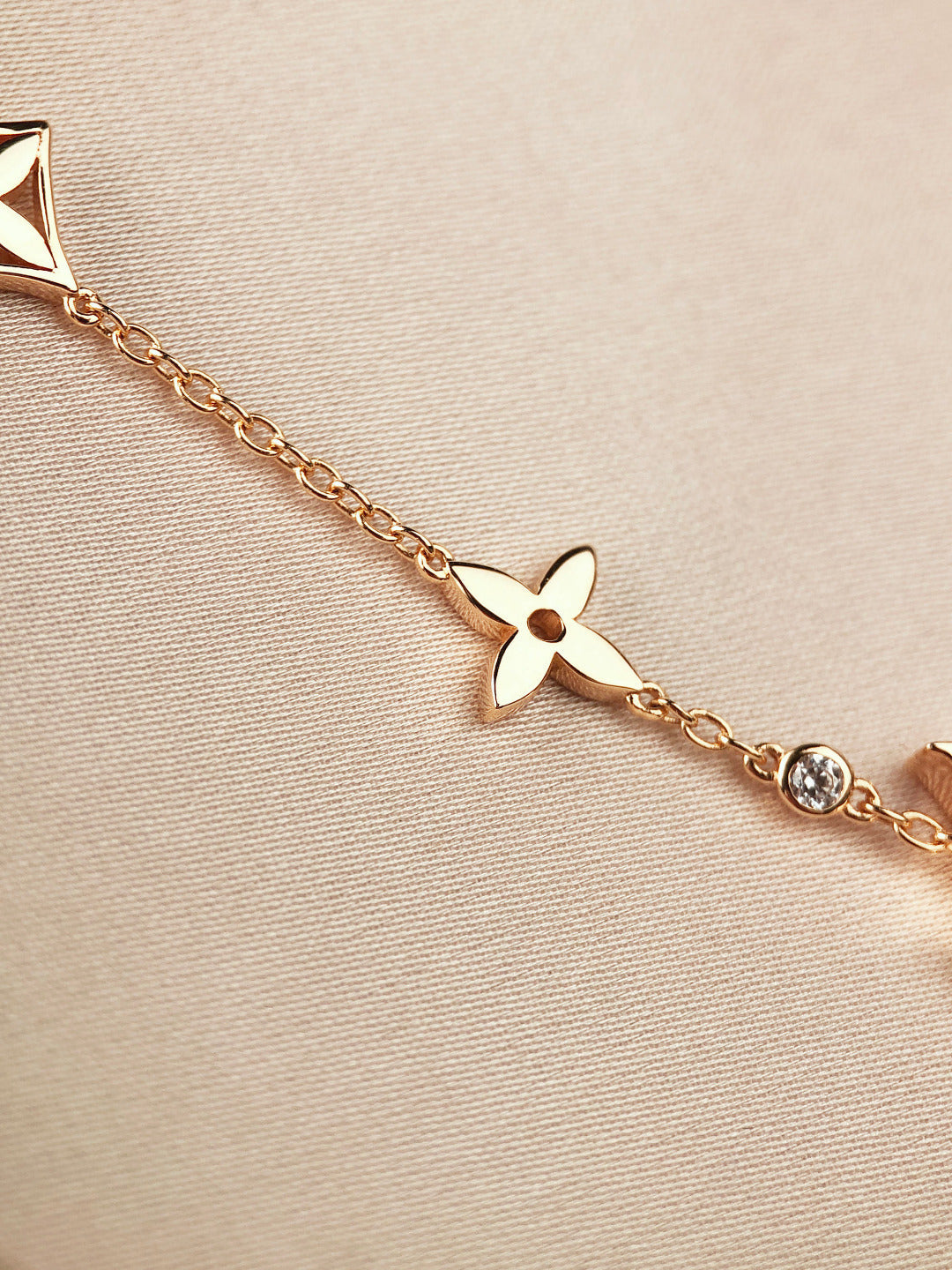 [Azure Tears]STAR AND SUN 7 MOTIFS GOLD BRACELET