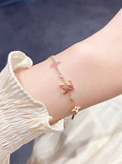[Azure Tears]STAR AND SUN 7 MOTIFS GOLD BRACELET