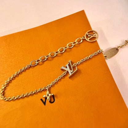 [Azure Tears]LOGO STAR MOTIF GOLD BRACELET