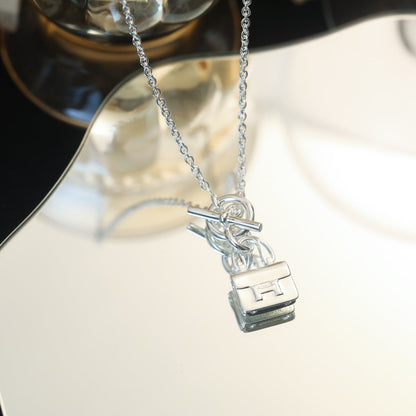 [Azure Tears]POP H PEDANT SILVER NECKLACE