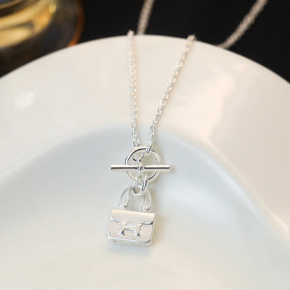 [Azure Tears]POP H PEDANT SILVER NECKLACE