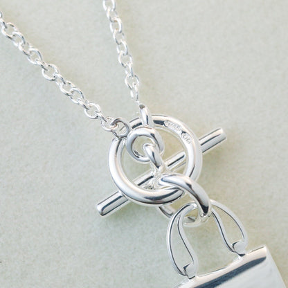 [Azure Tears]POP H PEDANT SILVER NECKLACE