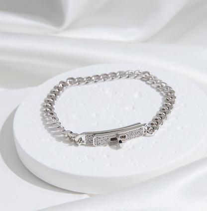 [Azure Tears]KELLY CHAIN SILVER DIAMOND BRACELET