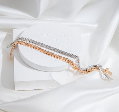 [Azure Tears]KELLY CHAIN SILVER DIAMOND BRACELET