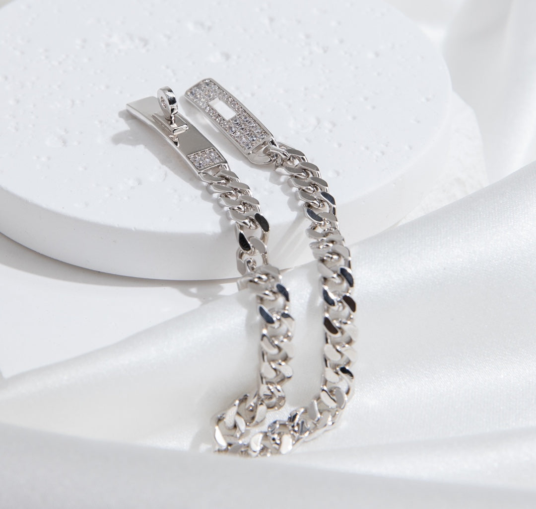 [Azure Tears]KELLY CHAIN SILVER DIAMOND BRACELET