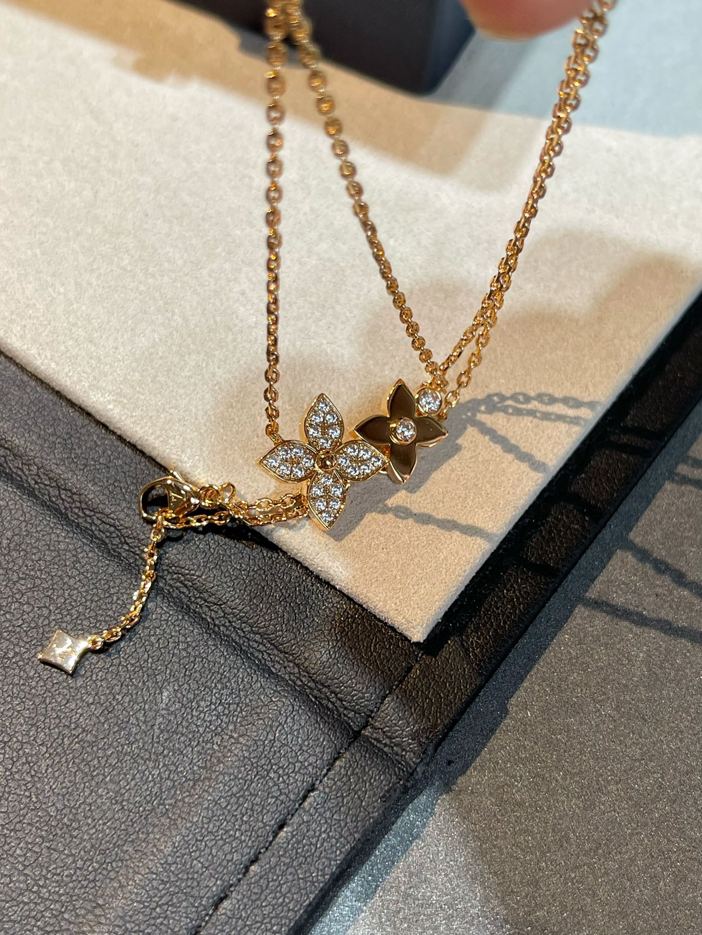 [Azure Tears]STAR BLOSSOM NECKLACE ROSE GOLD DIAMONDS