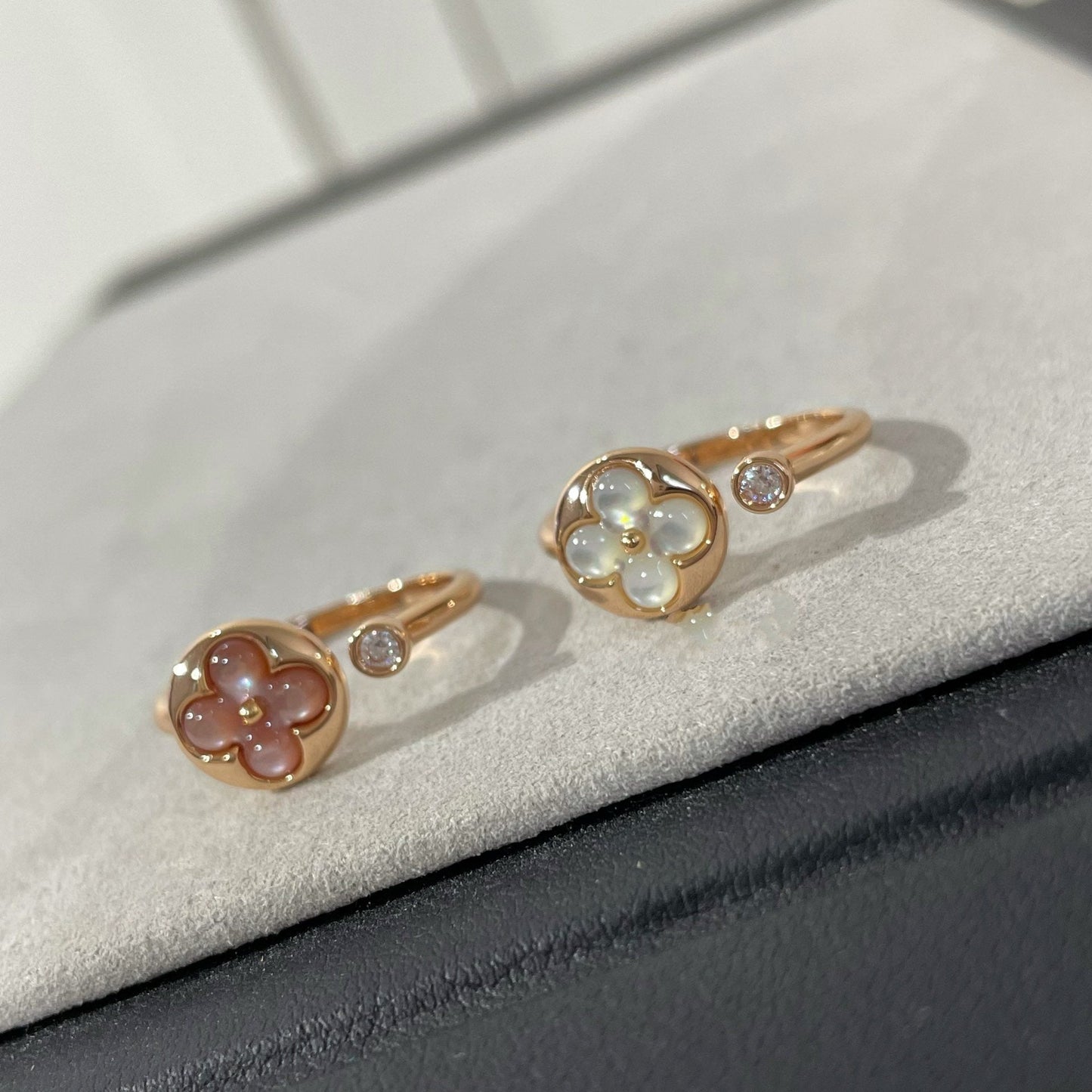 [Azure Tears]SUN 1 DIAMOND PINK MOP RING