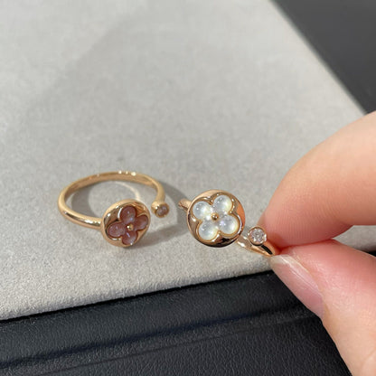 [Azure Tears]SUN 1 DIAMOND PINK MOP RING