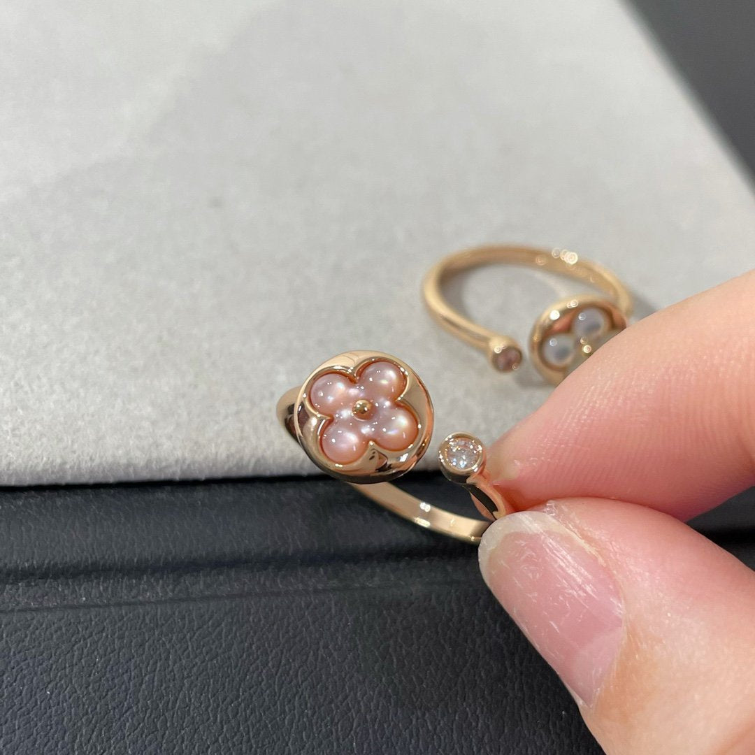 [Azure Tears]SUN 1 DIAMOND PINK MOP RING