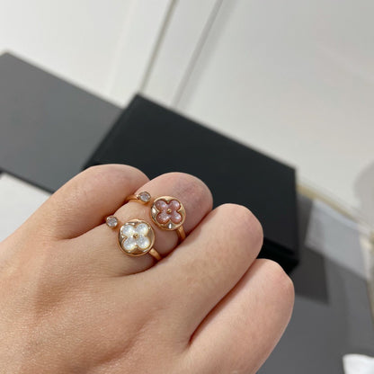 [Azure Tears]SUN 1 DIAMOND PINK MOP RING