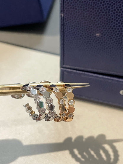 [Azure Tears]Hollow Design Four-Leaf Clover Flower Shape Ring