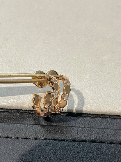 [Azure Tears]Hollow Design Four-Leaf Clover Flower Shape Ring