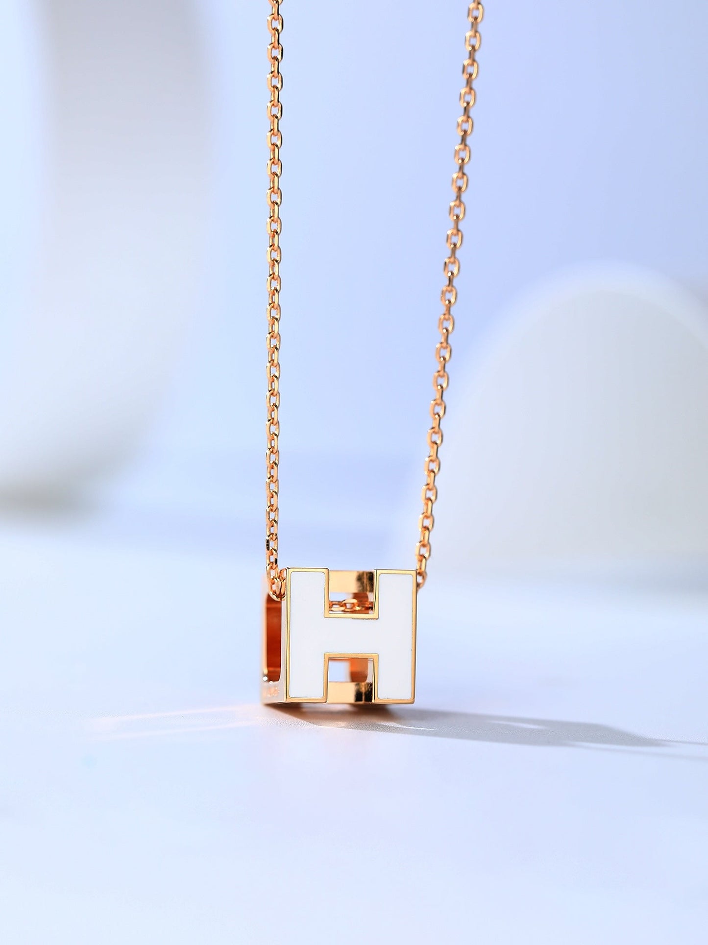 [Azure Tears]H CAGE ROSE GOLD NECKLACE