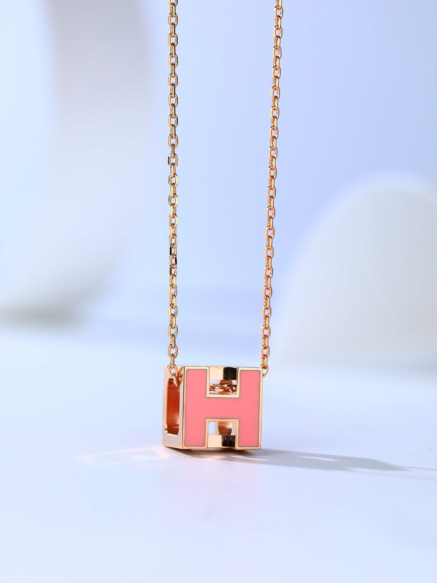 [Azure Tears]H CAGE ROSE GOLD NECKLACE