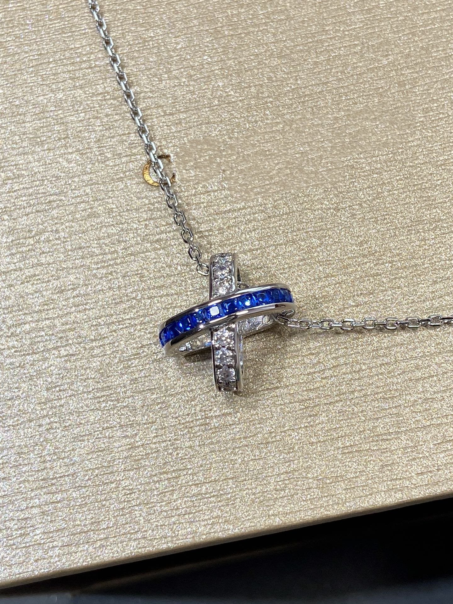 [Azure Tears]LIENS DIAMOND SILVER NECKLACE