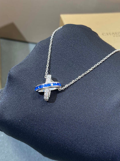 [Azure Tears]LIENS DIAMOND SILVER NECKLACE