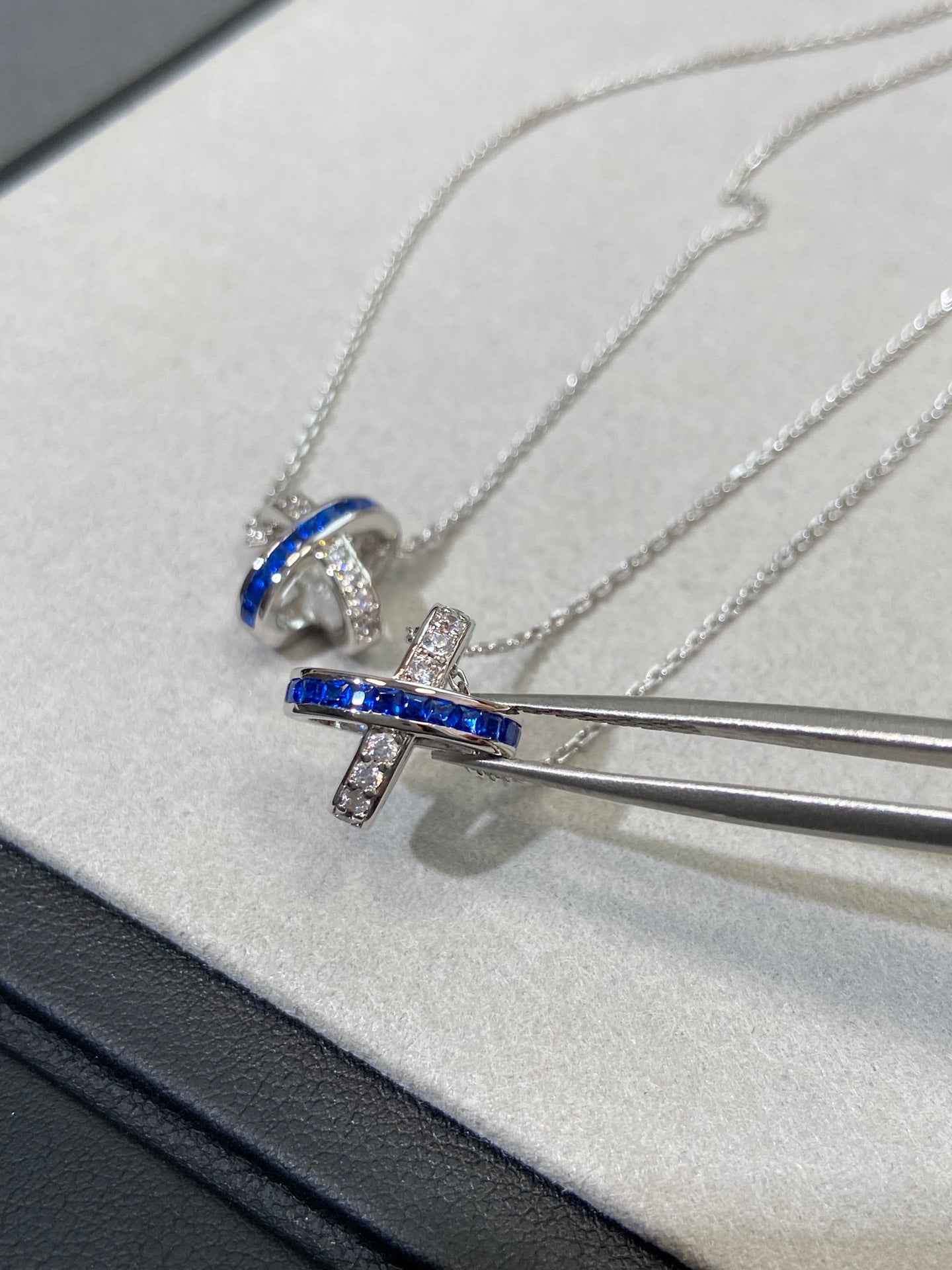 [Azure Tears]LIENS DIAMOND SILVER NECKLACE