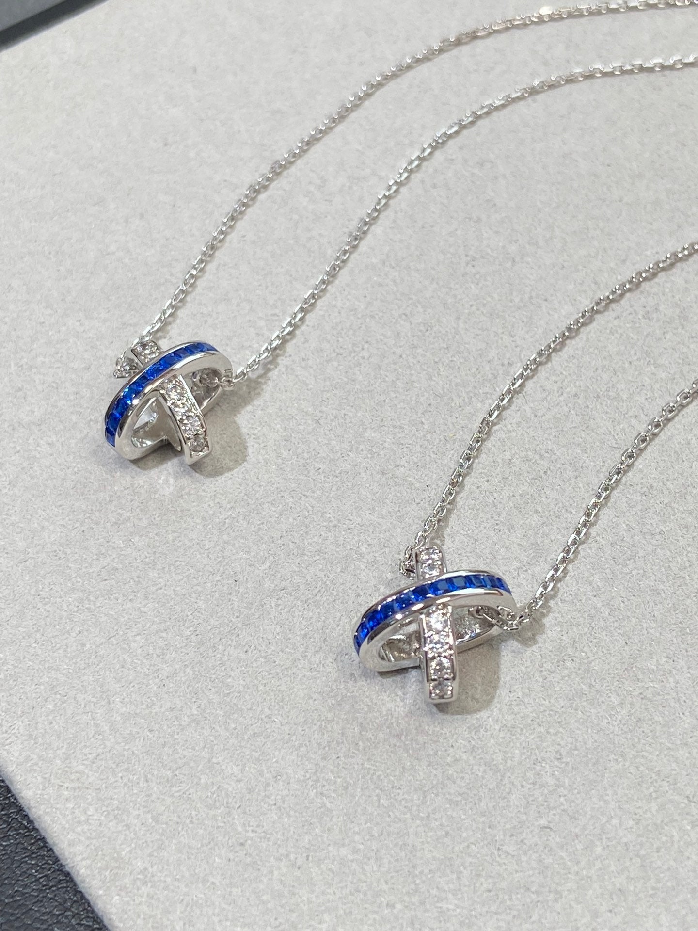[Azure Tears]LIENS DIAMOND SILVER NECKLACE