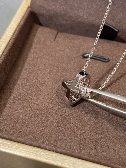 [Azure Tears]LIENS DIAMOND SILVER NECKLACE