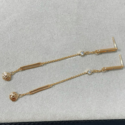[Azure Tears]CHAINE CHAOS DIAMOND DROP EARRINGS