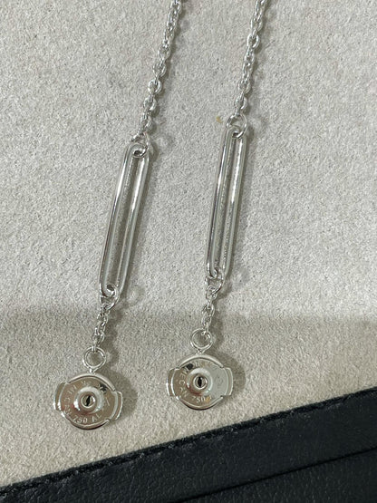[Azure Tears]CHAINE CHAOS DIAMOND DROP EARRINGS