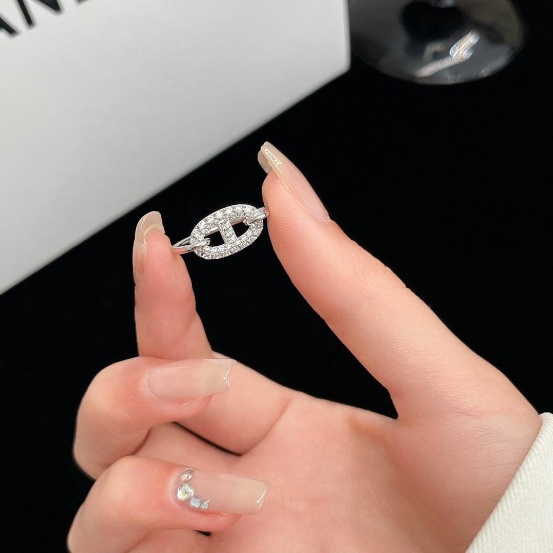 [Azure Tears]RONDE SMALL SILVER DIAMOND RING